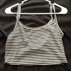 Striped crop top
